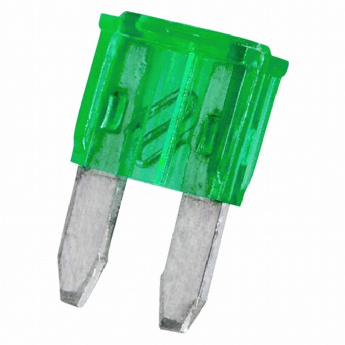 Set siguranta mini tip cutit, 11x8,6mm, 30A, 25 bucati, albastru